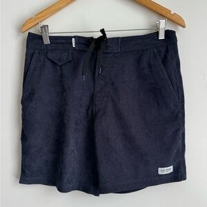 Huckberry Banks Journal Slow‎ Corduroy Board Short 6" Navy Blue Men Size 30 swim
